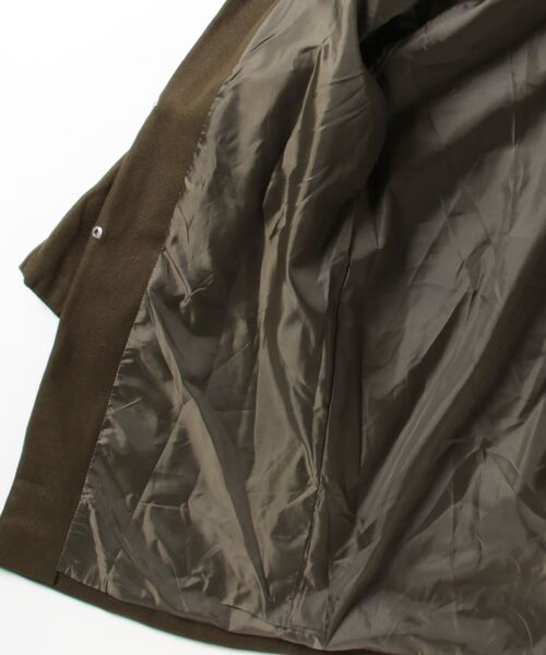 「a lot of love」 ノーカラーコート FREE グリーン レディース_画像3