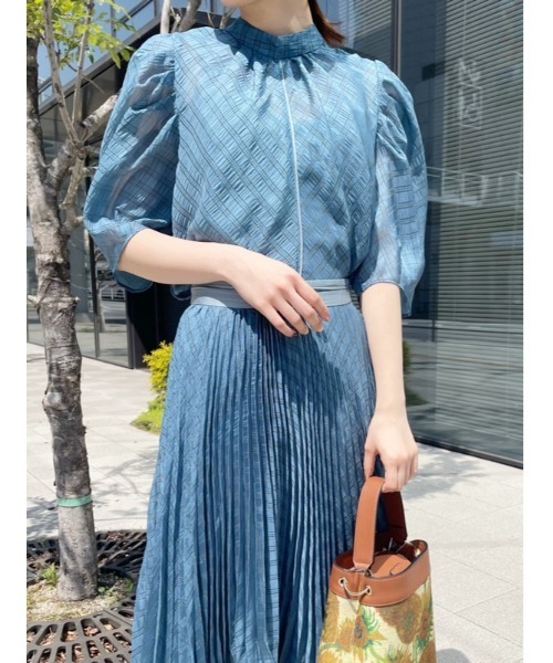 「LILY BROWN」 半袖ブラウス ONE SIZE グレー レディース_画像3