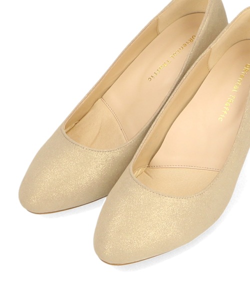 「ORiental TRaffic」 パンプス 34 ゴールド レディース_画像4