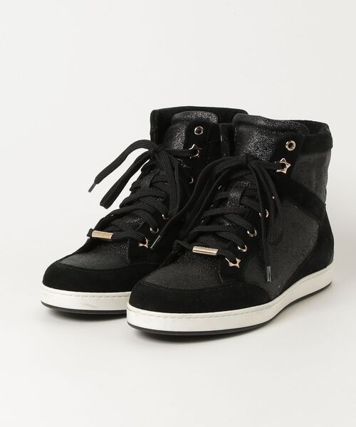 JIMMY CHOO（ジミーチュウ） ハイカットスニーカー 37 ブラック