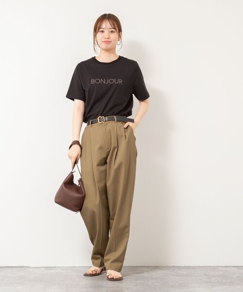 「NOLLEY'S」 半袖Tシャツ 38 ブラウン レディース_画像7