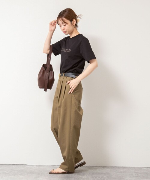 「NOLLEY'S」 半袖Tシャツ 38 ブラウン レディース_画像8