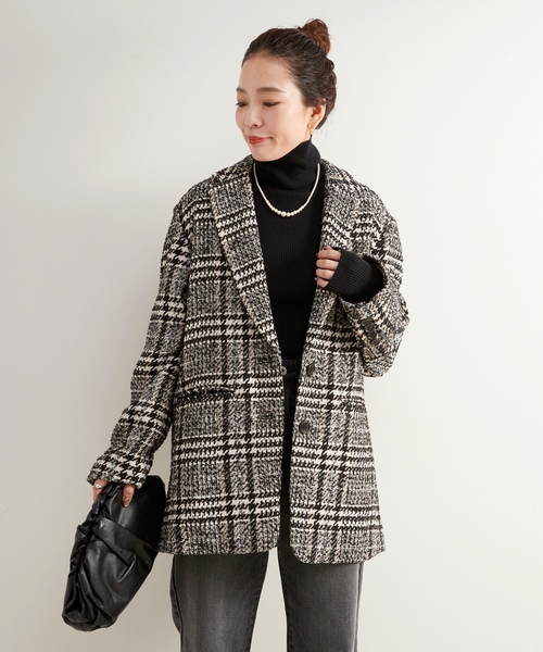 「B.C STOCK」 テーラードジャケット FREE ブラック レディース_画像8