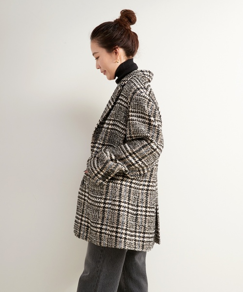 「B.C STOCK」 テーラードジャケット FREE ブラック レディース_画像9