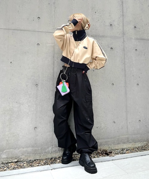 「WHO'S WHO gallery」 カーゴパンツ FREE カーキ レディース_画像6