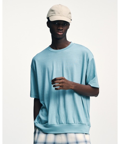 tシャツ WASHABLE WOOL S/S TOP メンズ レディースの画像