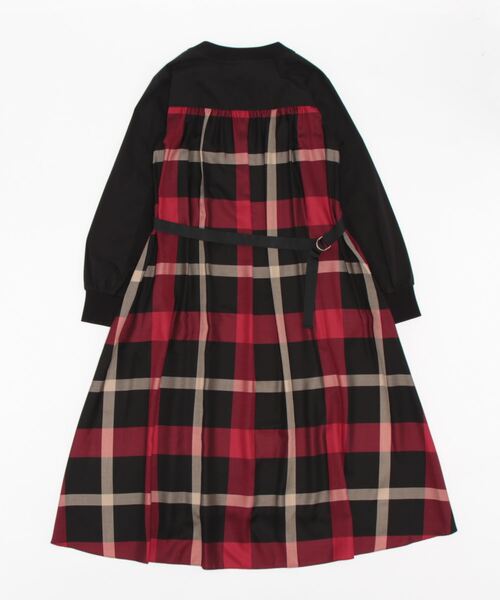 「BLUE LABEL CRESTBRIDGE」 長袖ワンピース 36 ベージュ系その他 レディース_画像2