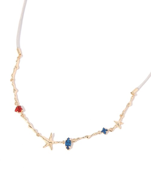 niko and…（ニコアンド） ネックレス スターコードMIXネックレス