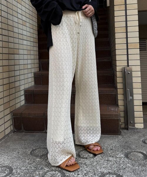 「CIAOPANIC TYPY」 イージーパンツ SMALL ブラック レディース_画像4