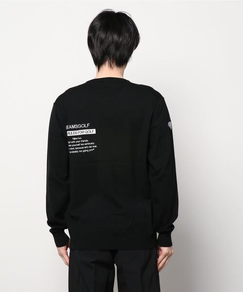 BEAMS GOLF ブラック セーター L BEAMS GOLF（ビームスゴルフ）の「BEAMS GOLF ORANGE LABEL / 襟付き