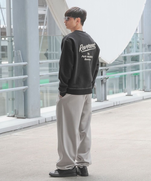 LAKOLE（ラコレ） トレーナー スウェット プリント刺繍裏起毛プル