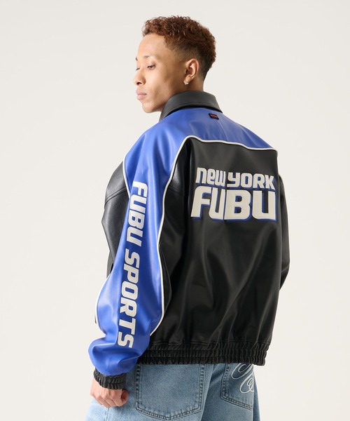 FUBU（フブ） ブルゾン アウター ブランド Faux Leather Jacket