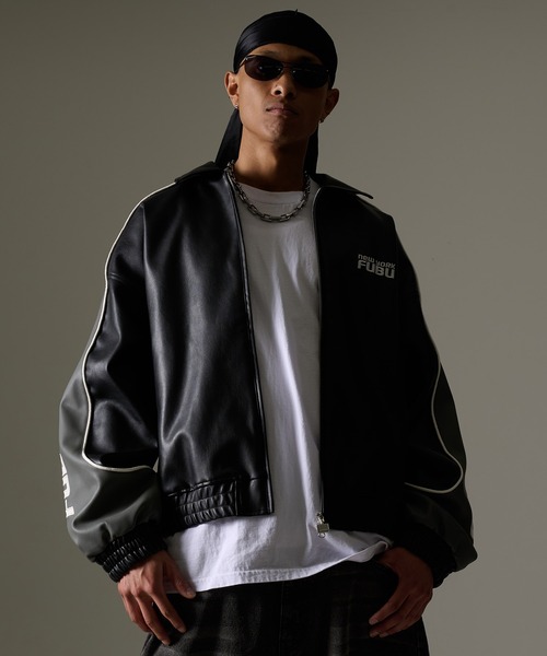 FUBU（フブ） ブルゾン アウター ブランド Faux Leather Jacket