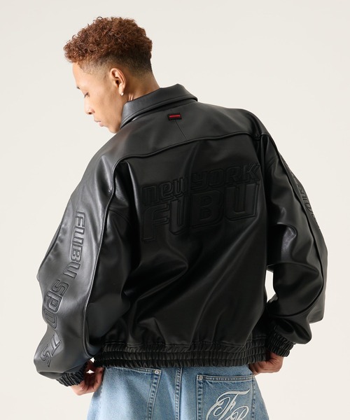 FUBU（フブ） ブルゾン アウター ブランド Faux Leather Jacket