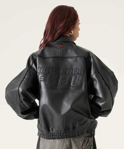 wu-wearレザージャケット　激レア　fubu rocawear enyce FUBU（フブ） ブルゾン アウター ブランド Faux Leather Jacket