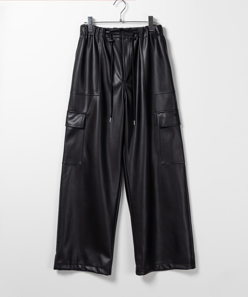 「me+em select」 カーゴパンツ SMALL ブラック レディース_画像3