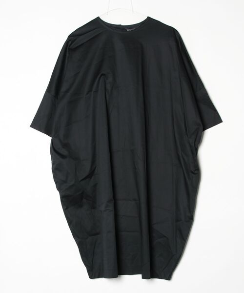 mizuiroind（ミズイロインド） 7分袖ワンピース - ブラック レディース