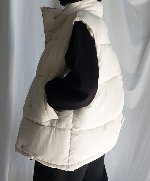 「me+em select」 ベスト MEDIUM ブラック レディース_画像2