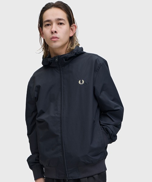 FRED PERRY ブラックジャケット L FRED PERRY（フレッドペリー） ブルゾン アウター 先行予約受付中