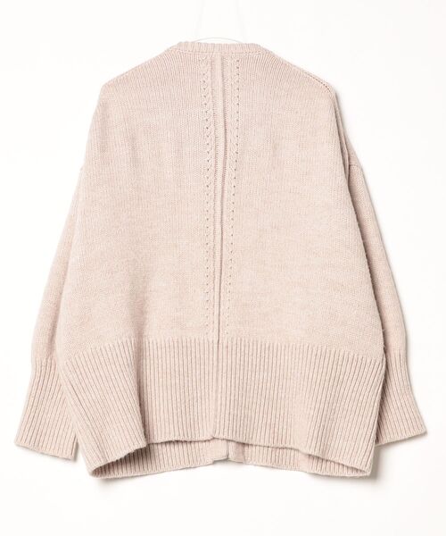 「ADAM ET ROPE'」 ニットカーディガン FREE ピンク レディース_画像2