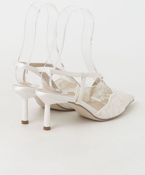 「STACCATO」 ヒールサンダル 24cm ホワイト レディース_画像2