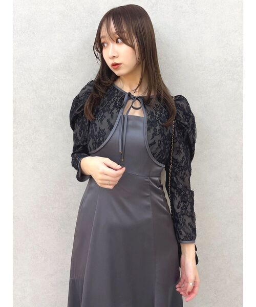 なっちさま専用♡ドレス用シルクボレロ dazzlin（ダズリン） ドレス 「藤井サチコラボ」ボレロSETサテンキャミ