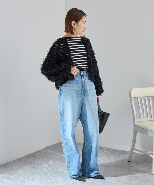 IENA チュールテープカーディガン IENA（イエナ） カーディガン 「追加」チュールテープ カーディガン