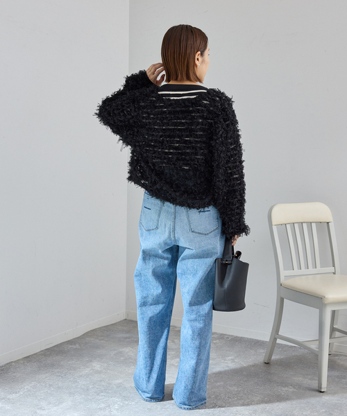 IENA（イエナ） カーディガン 「追加」チュールテープ カーディガン