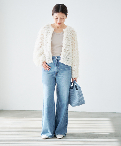 IENA（イエナ） カーディガン 「追加」チュールテープ カーディガン