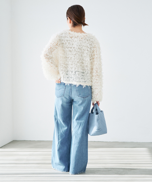 IENA（イエナ） カーディガン 「追加」チュールテープ カーディガン