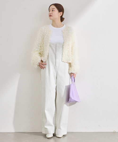 IENA（イエナ） カーディガン 「追加」チュールテープ カーディガン