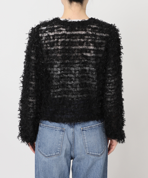 IENA（イエナ） カーディガン 「追加」チュールテープ カーディガン