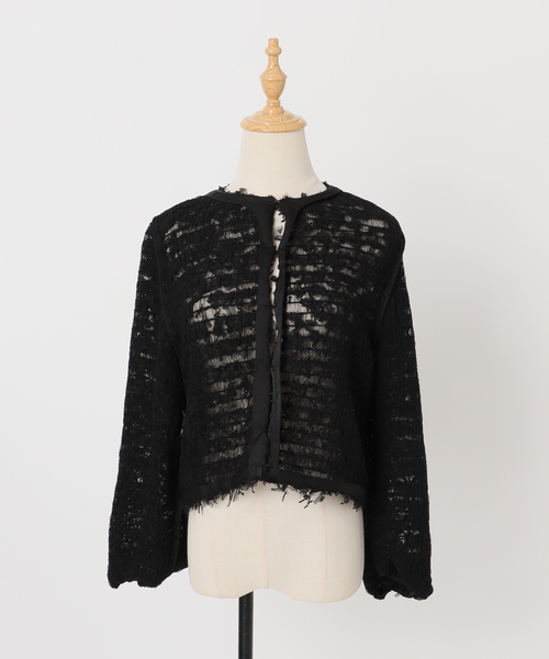 IENA（イエナ） カーディガン 「追加」チュールテープ カーディガン