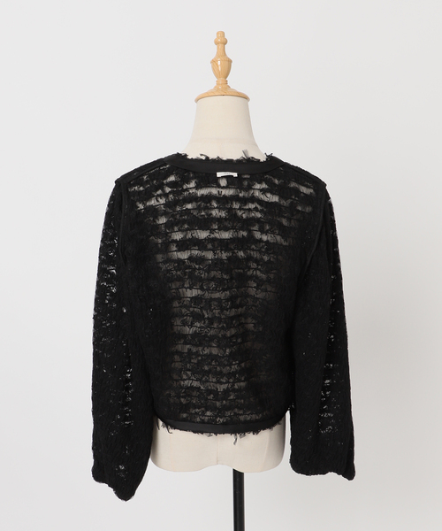 IENA（イエナ） カーディガン 「追加」チュールテープ カーディガン