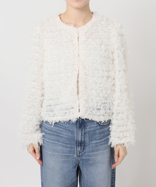 IENA（イエナ） カーディガン 「追加」チュールテープ カーディガン