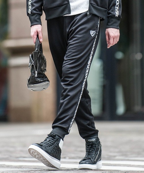 「BUFFALO BOBS」 ジャージパンツ 1-2 ブラック メンズ_画像5