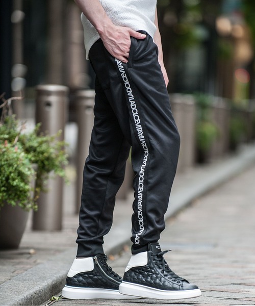 「BUFFALO BOBS」 ジャージパンツ 1-2 ブラック メンズ_画像6