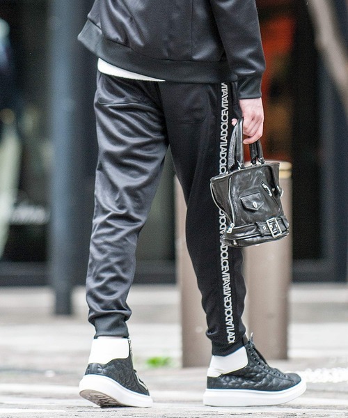 「BUFFALO BOBS」 ジャージパンツ 1-2 ブラック メンズ_画像9