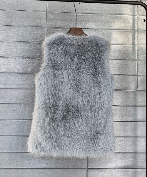 「deux amour」 ファーベスト FREE ブラック レディース_画像5