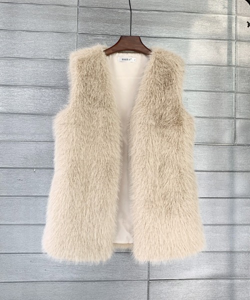 「deux amour」 ファーベスト FREE ブラック レディース_画像6