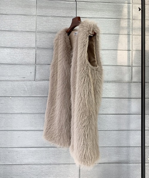 「deux amour」 ファーベスト FREE ブラック レディース_画像7