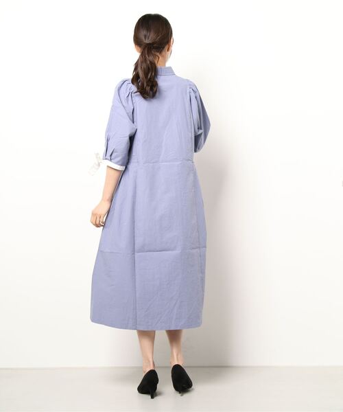 「179/WG」 シャツワンピース MEDIUM オフホワイト レディース_画像2