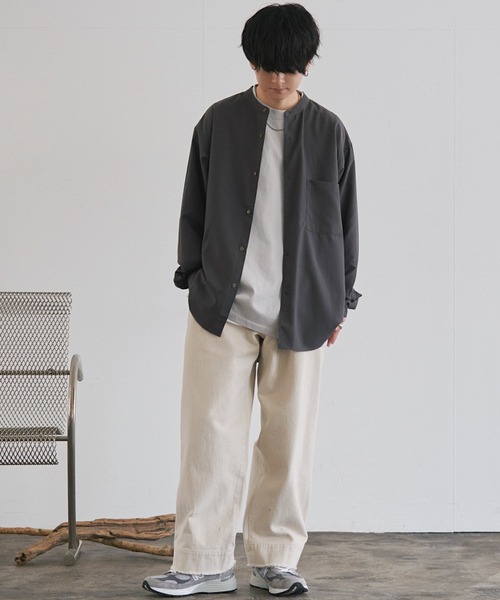 「WYM LIDNM」 長袖シャツ M ブルー メンズ_画像4