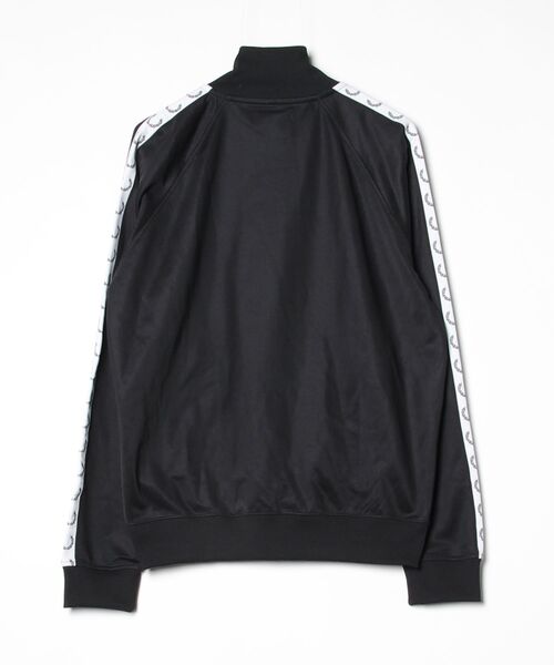 「FRED PERRY」 ジャージブルゾン L ブラック レディースの画像