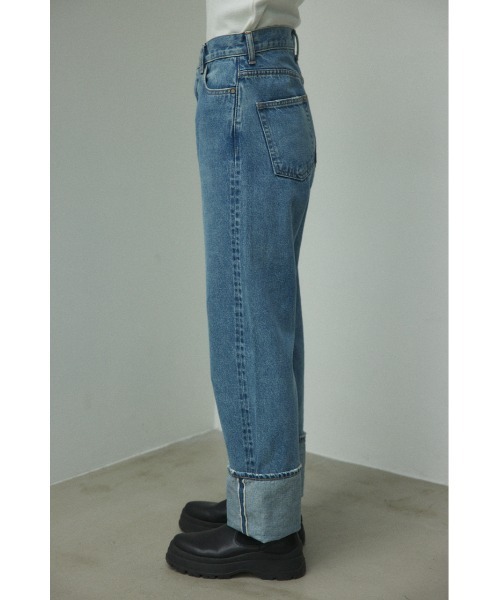 「BLACK BY MOUSSY」 デニムパンツ 23inch ブルー レディースの画像