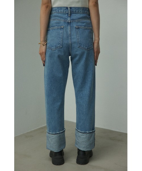 「BLACK BY MOUSSY」 デニムパンツ 23inch ブルー レディースの画像