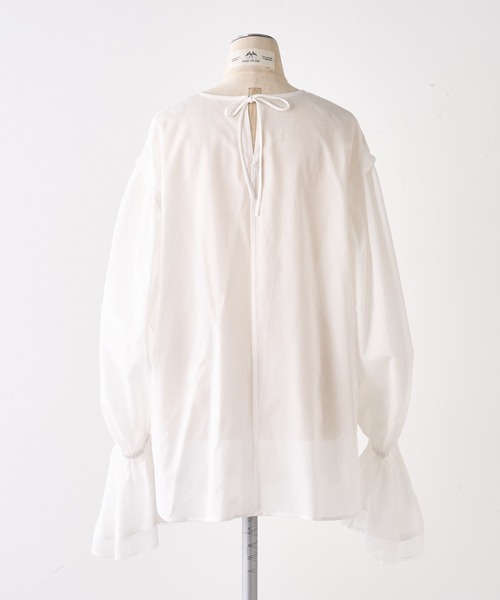 「PUAL CE CIN」 長袖ブラウス FREE オフホワイト レディース_画像4