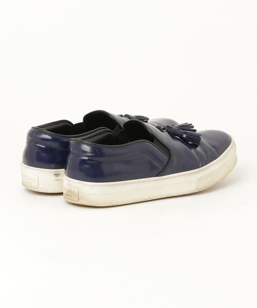 「CELINE」 スリッポン 39 ブルー レディースの画像