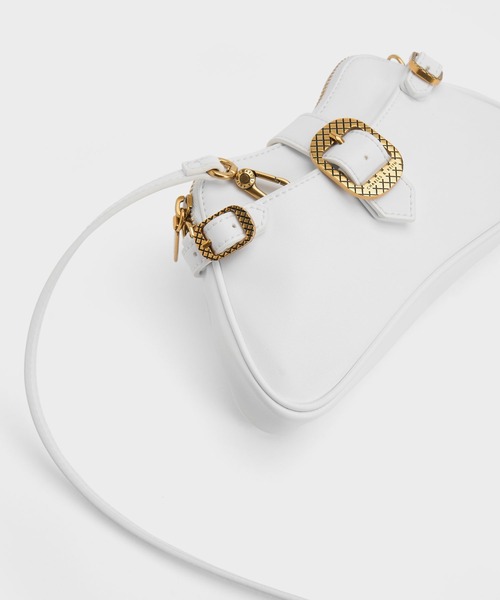 「CHARLES \u0026 KEITH」 2WAYバッグ S レンガ レディースの画像