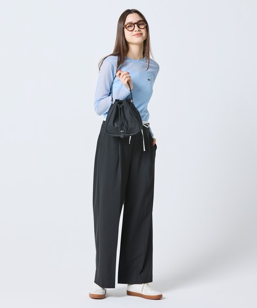 ラコステ　LACOSTE 巾着/ドラムバッグ LACOSTE（ラコステ） ハンドバッグ デイ イン L 巾着バケットバッグ